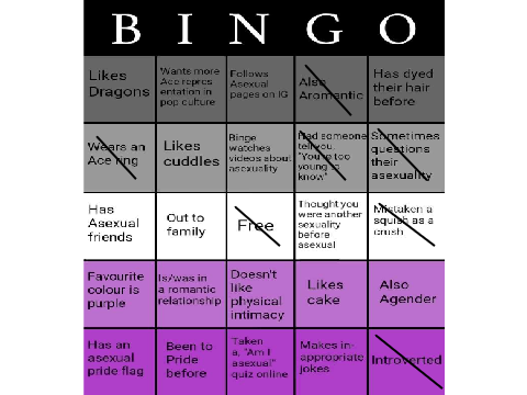 Asexual bingo remix
