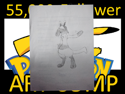 Pokemon Art Competition entryy Lucarioo
