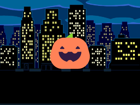 Scratchtober 2023 - Day 7 - Spooky - Pumpkin Mouse Trail