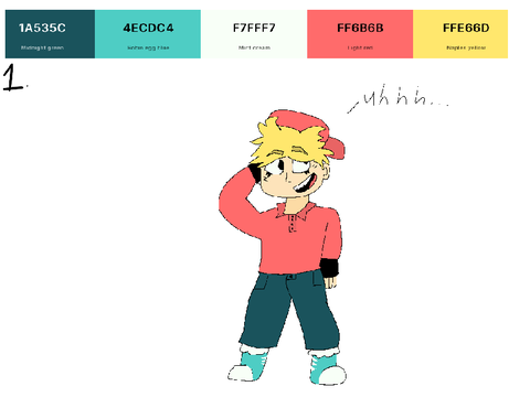 Making characters from random color palettes! Part: 1