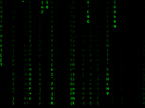 Pen Fixedsys Bitmap Font + Matrix Rain Demo