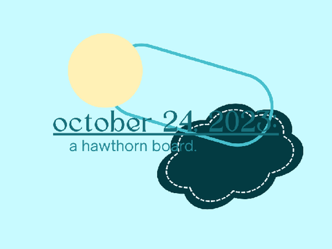 october 24, 2023 - a hawthorn board