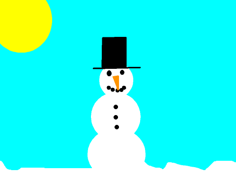 A snowman.