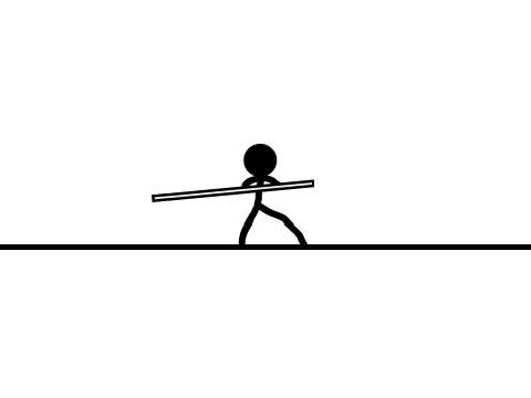Stick Figure Cycle GIF