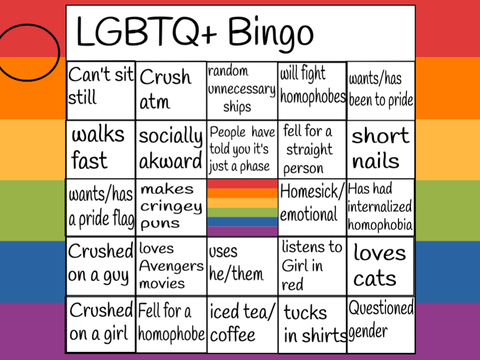 LBGTQIA+ bingo