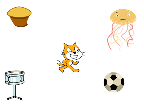 Scratch cat says