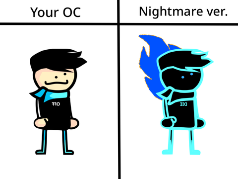 I’ll make your OC a NIGHTMARE version remix remix-4