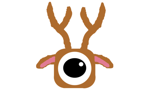 トナカイのプラットフォーマーキャラクター