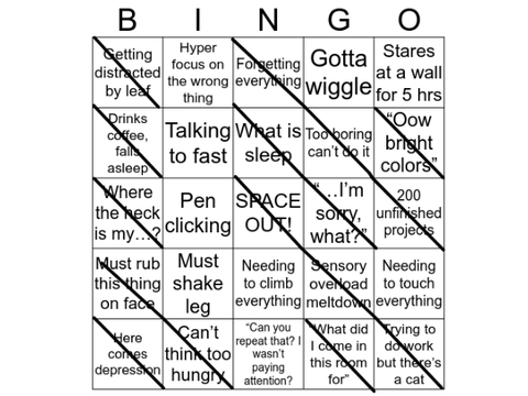 ADHD Bingo remix