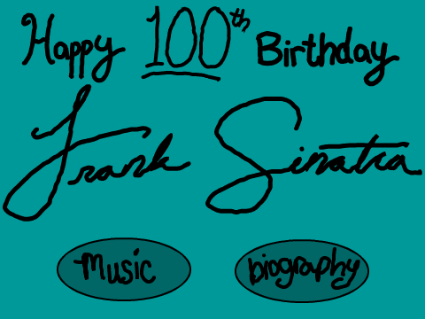 Happy 100th Birthday Frank Sinatra!