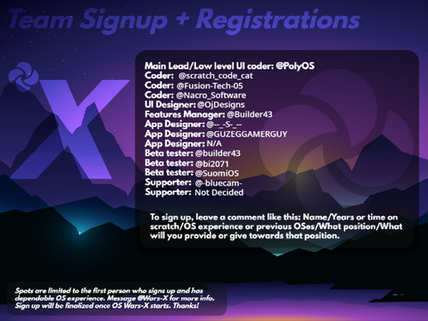 [Closed] PolyOS X Pre-season Sign Up | -TEAM POLY-