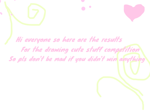 Drawing cute stuff competition results 