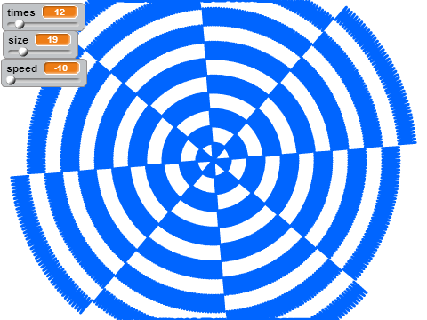 Spinning pen circle