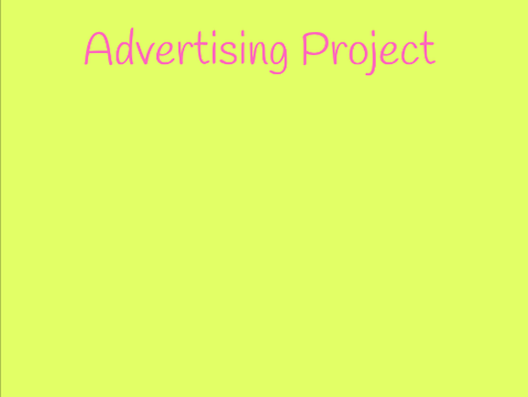 Advertisement Project! 