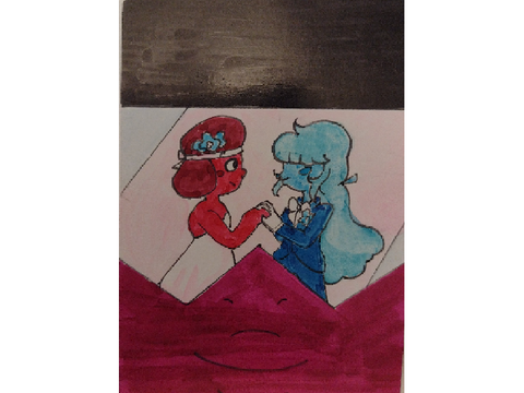Garnet Wedding | Steven Universe playing card fanart