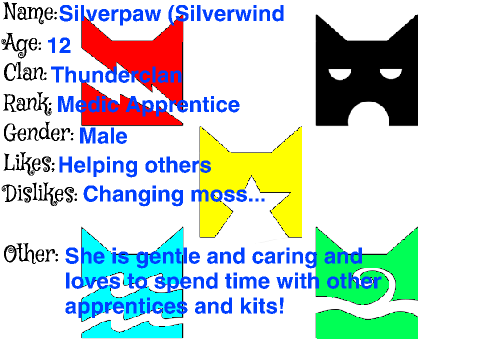 Four Clans RP Templates Silverpaw~