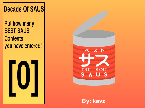 Saus Platformer | BEST SAUS X Entry