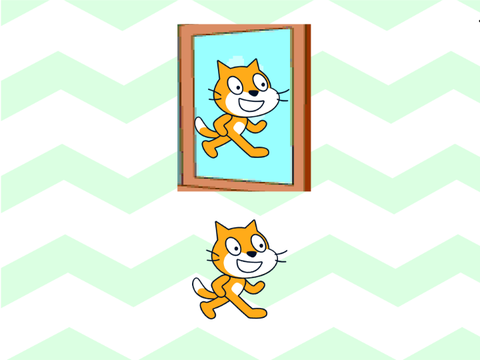 Scratchtober 2023 - Day 13 - Reflection - Scratch Cat's Reflection