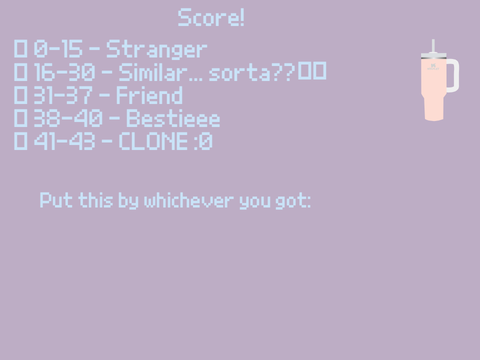 ⯎ How Nova/Echo am I?