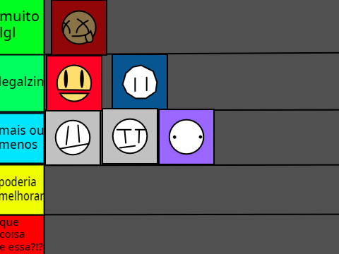 um Remix de bote seus personagens e eu avalio em tierlist remix