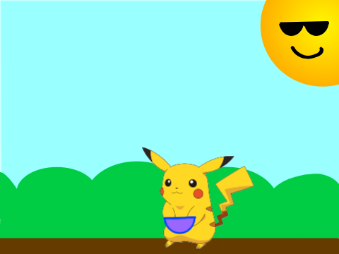 Falling pokeballs