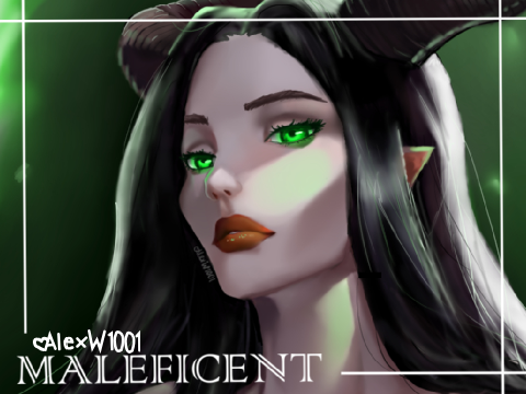 •°♡Maleficent♡°• Fan Art (^◕-◕^) #Art #All 