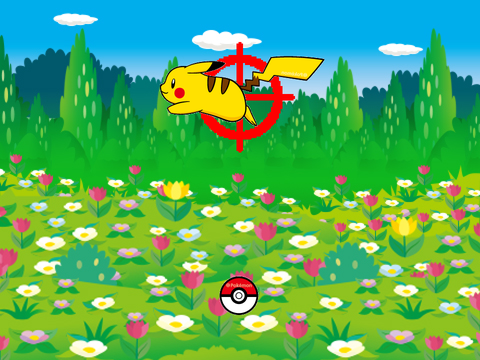 モンスターボールをピ●チュウに当てるだけのゲーム