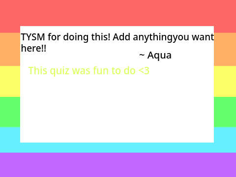 OPEN LGBTQ+ Survey!!!! :D remix