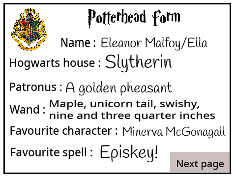 Potterhead form remix