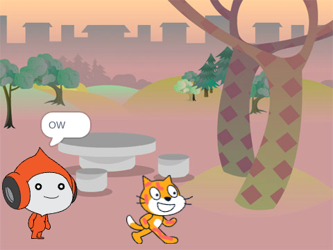 Scratch cat: A day at school