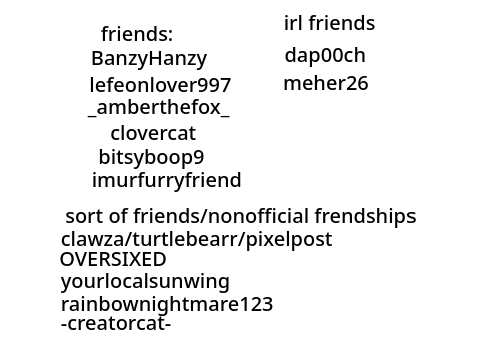 Ismoose official friends (can change)