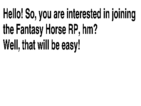 Fantasy Horse RP Bio Maker!