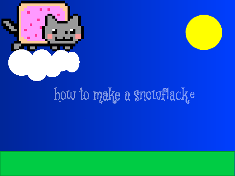 how to make a snowflak!!