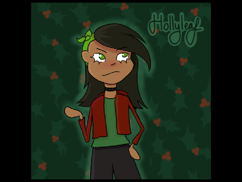 Hollyleaf as a twoleg (fan-art)