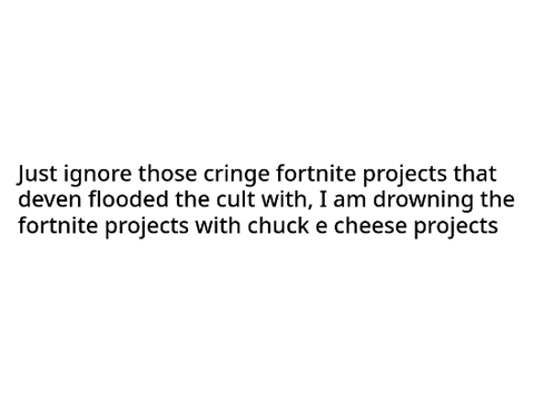 Ignore the fortnite projects