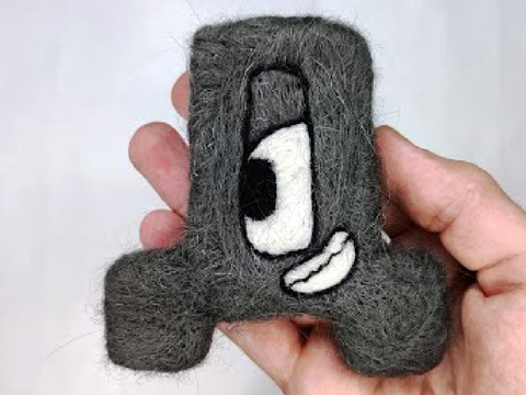 deh cries and turns into a wool art