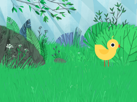 chicken chases candy