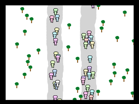 A Game Where You Walk And See How Far You Go