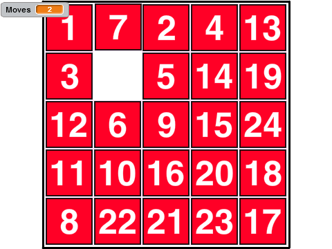 Number Slider Puzzle