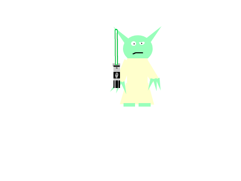 Yoda with lightsabers?