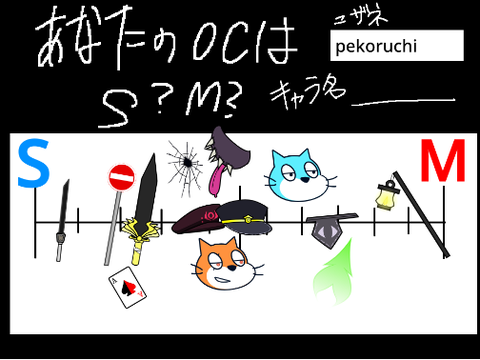 雑談組のノリに乗ってOCのSMテンプレ作った。みんなもやってみてね(?) remix