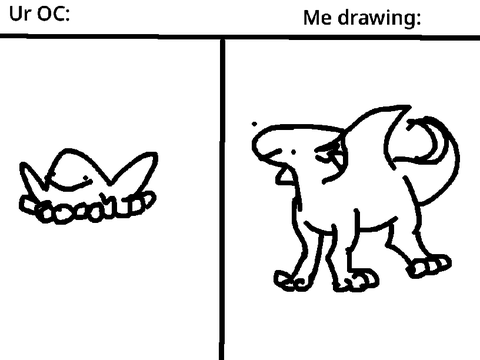 Ur oc but i draw it(a dragon)
