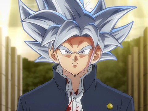 How ui goku pulled up after the spirit bomb