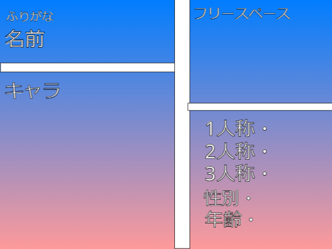 spin offカラダ探し　募集シート remix