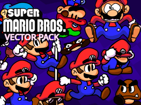 Custom Mario Vector Pack!