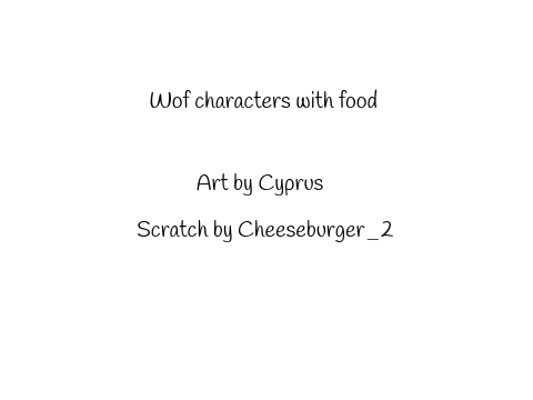 Wof with food :D
