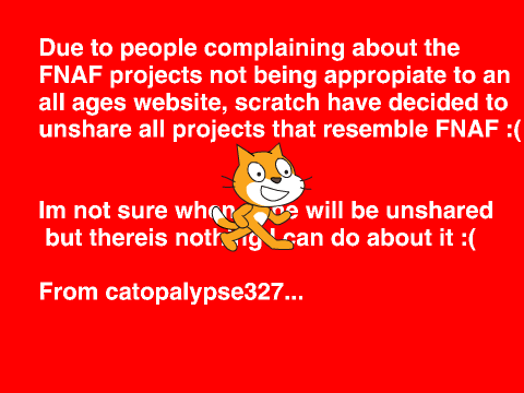 FNAF on Scratch has been banned!!!