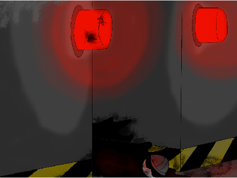 Murder drones animation frame 1 rough draft