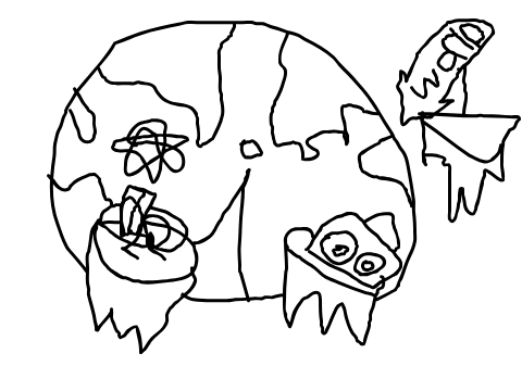 some of the characters and me 