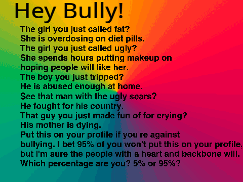 Help stop bullying pleas spread